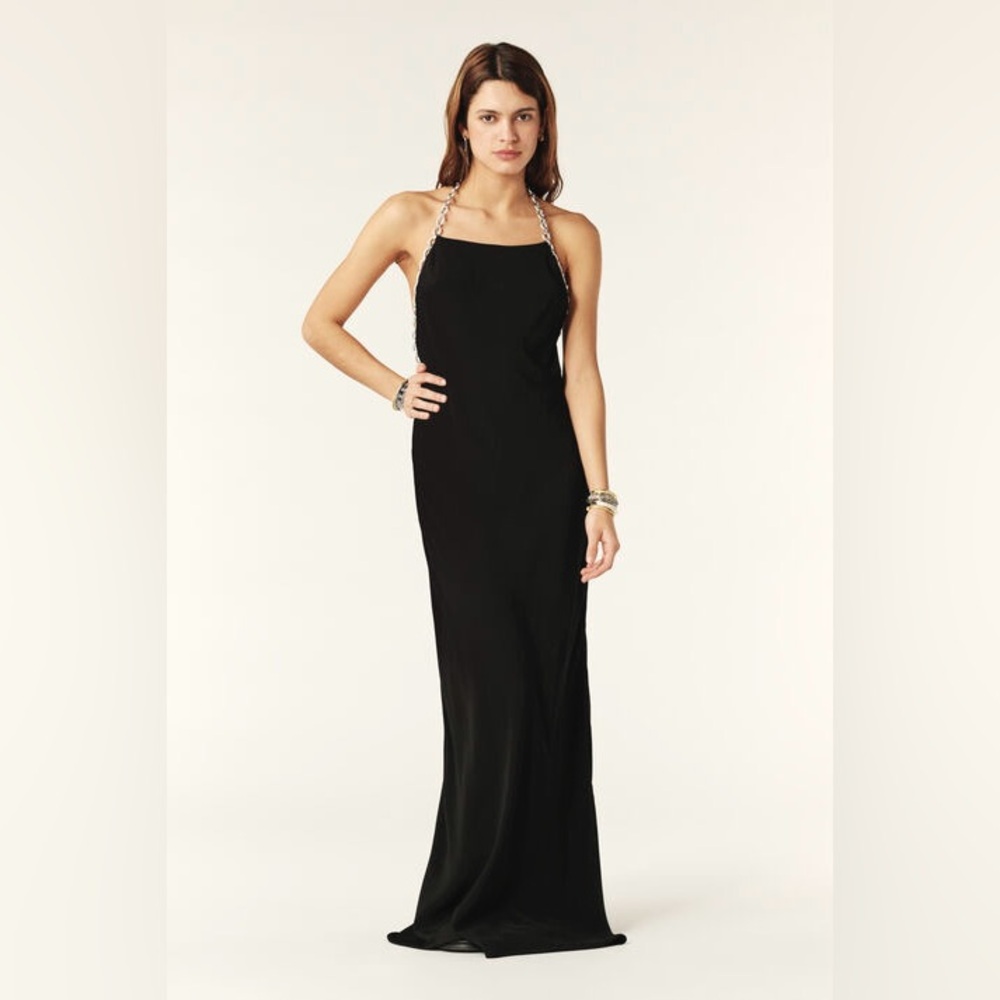 Brand new with tags ba&sh maxi dress with chain detail size us large